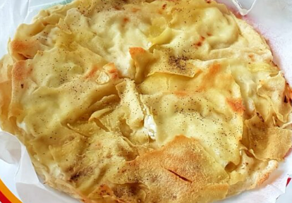 Focaccia al formaggio con pane carasau, ricetta facile e veloce