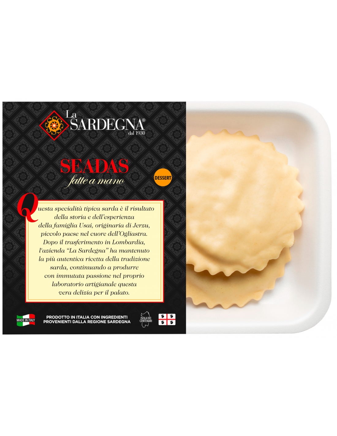 Seadas Fatte a Mano Conf. 4 pezzi 320g La SARDEGNA