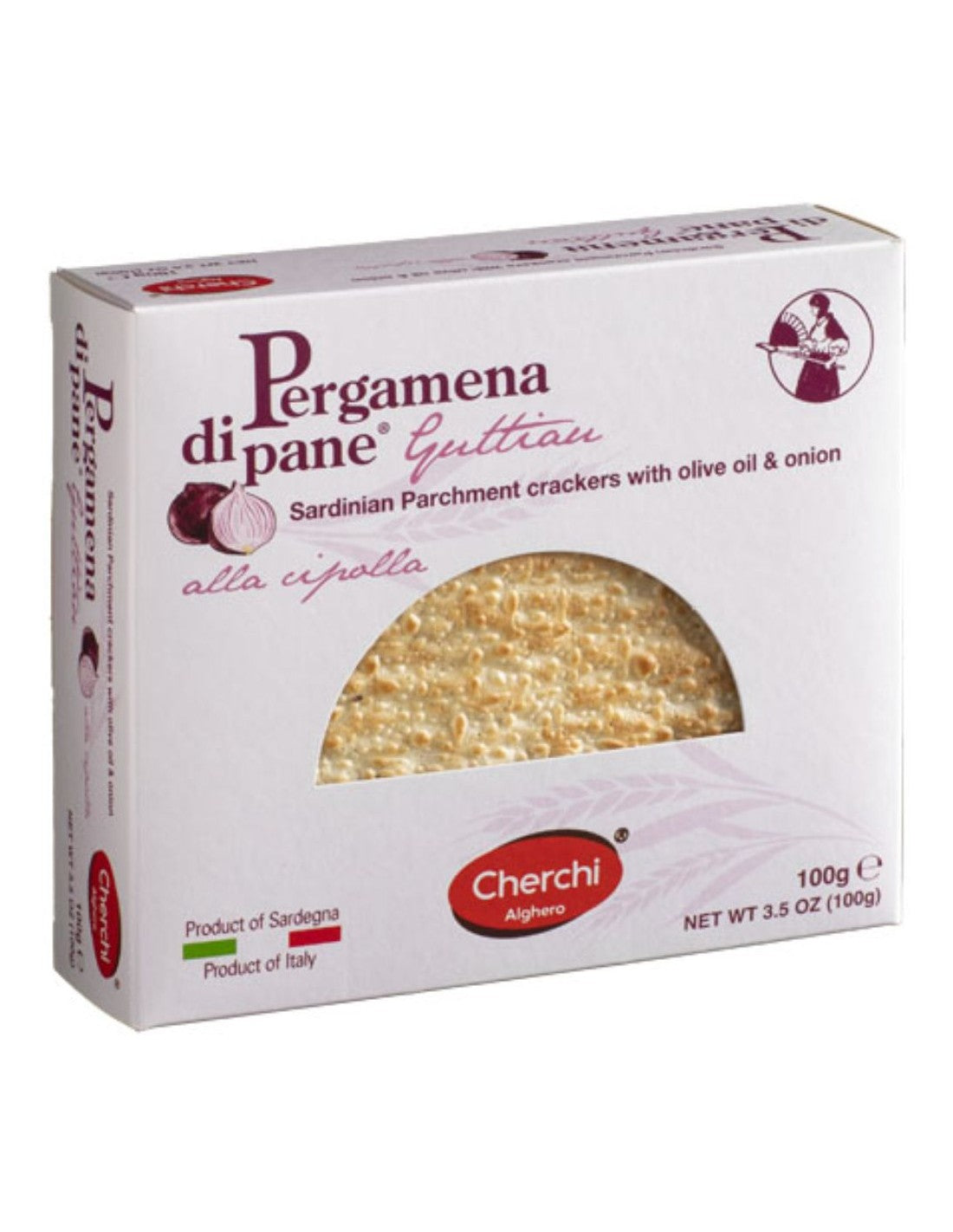 Pergamena di Pane Guttiau alla Cipolla Astuccio 100g Cherchi